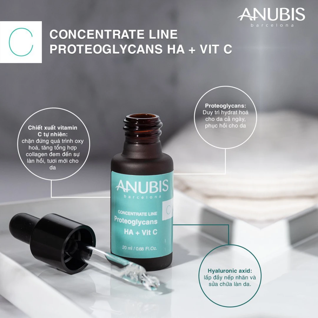 Concentrate Line Proteoglycans HA+ VitAMIN C - tinh chất căng bóng và làm sáng da